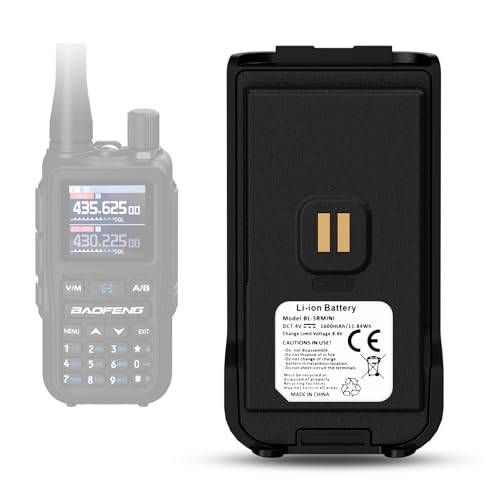 5R Mini Walkie Talkie Radio Battery 1600mAh Type-C 8.4V Rechargable Original Battery Compatible with UV-5R,UV5R,5R Mini Two Way Radio Walkie Talkie Accessories