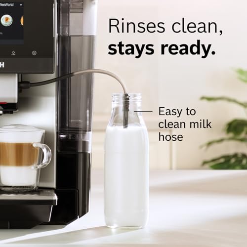 Bosch Fully Automatic Coffee and Espresso Machine - 35 Drinks, Double Cup Barista Style Super Coffee Maker - Touchscreen, Large Bean Capacity - Easy Clean, Maintenance - Black - TPU60309 - Image 9