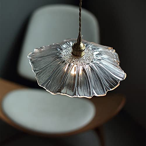 Lámpara de araña de cristal LED E27 decorativa forma flor 5