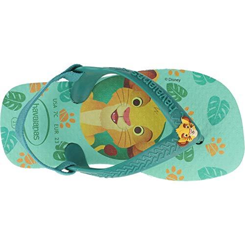 Chinelo, Havaianas, New Baby Disney Classics, Bebê Unissex, Verde Orvalho, 17/18