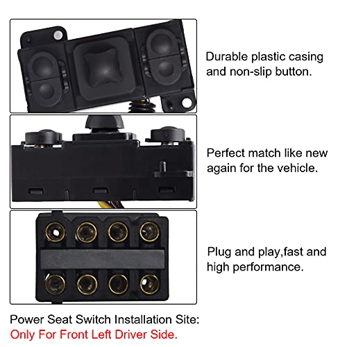 image for Ferding Power Seat Switch Tilt Control Left Driver Seat Replacement fo