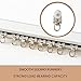 Jos & Haz MF016W-Curtain Track Accessories (10 Pack Runners)
