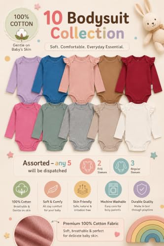 Image of TuddyBuddy 100% Cotton Romper /Bodysuit for Baby Girls