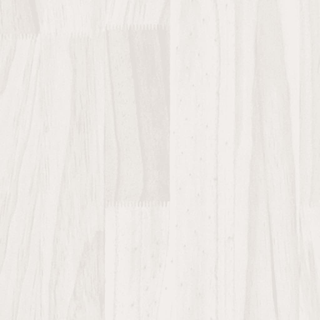 Bücherschrank Kiefer Massivholz 100x30x70 cm, Bücherregal mit 2 Ablagen in Weiß, Standregal für Bücher und Dekoration, pflegeleicht mit feuchtem Tuch