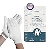 Gaxcoo Cottonnerie Cotton Gloves for Dry Hands Sleeping, Moisturizing Gloves Overnight, Hand Moisturizer Gloves, Moisture Gloves for Dry Hands Overnight, Sleeping Gloves, Eczema Gloves, Medium 7 Pair