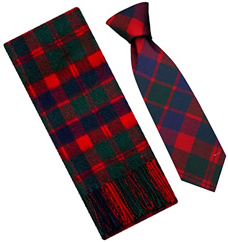 Ensemble cadeau écharpe et cravate Glasgow City en laine pour homme