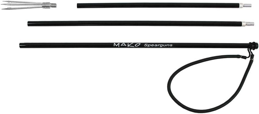 MAKO Spearfishing Traveler Pole Spear with 5 Prong Paralyzer Barb Tip