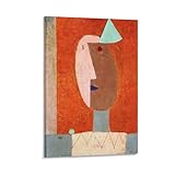Peintre Paul Klee Clown Poster abstrait Impression sur toile Décoration d'intérieur 40 x 60 cm