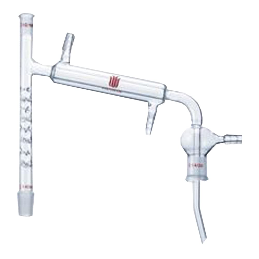 D141014 Synthware Distillation Head, Vigreux, Micro, 10/18 Thermometer Joint, 14/20 Joint