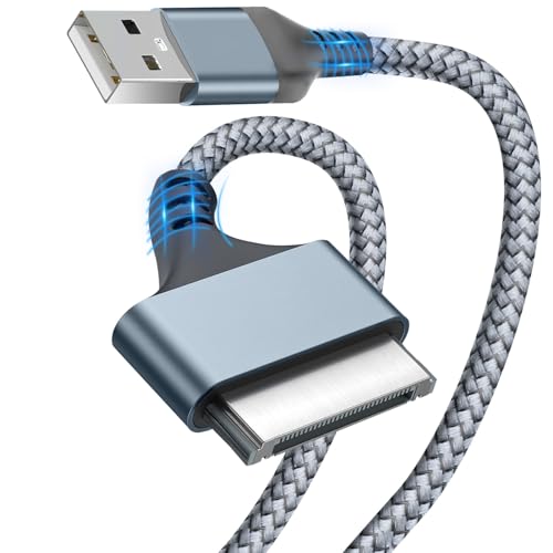 MaxRenard iPod Charger Old iPhone Charger Cable USB to 30 Pin Fast Charging Cord Compatible with iPhone 4/4s/3G/3GS, iPad 1 2 3, iPod Touch/Classic/Nano, for Charging and Sync Data (1M/3FT)