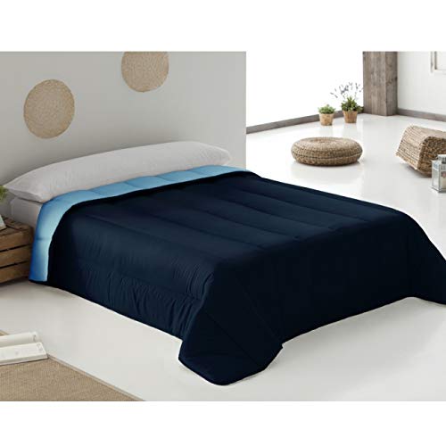 BUYGIFTS Relleno nordica de Microfibra 240X220 Azul Marino Turquesa