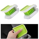 VAGCARS 2er-Set Auto-Reinigungsbürste - Doppelseitige U-förmige Sicherheitsgurt-Reinigungsbürste, Rutschfestes & Multifunktionales Reinigungswerkzeug für Besteck, Messer & mehr