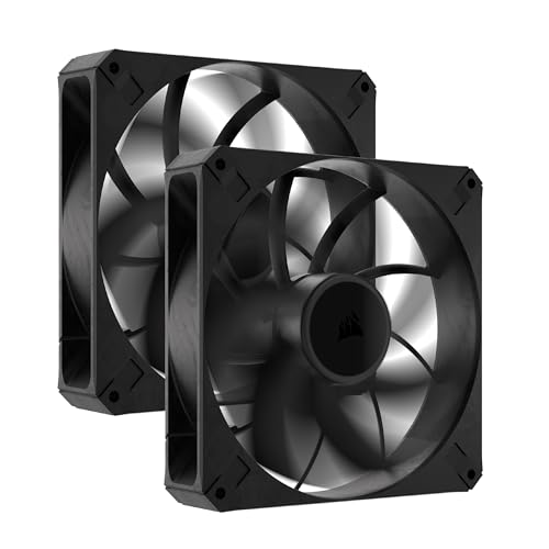 CORSAIR RS140 MAX 140mm PWM 30mm厚 PCケースファン デュアルパック ブラック CO-9050175-WW（Amazon）