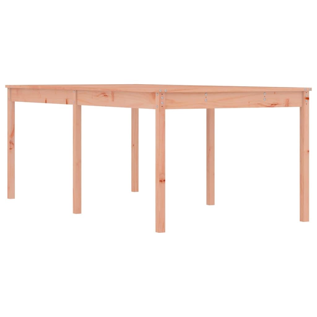 Table de jardin bois massif douglas 203,5x100cm table extérieur