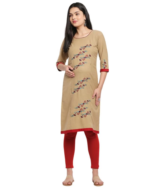 41Xf3bNyNXL True Shape Maternity Kurti...