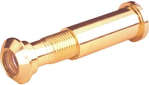 Prime-Line 0.46 in. Dia. 160 deg. Polished Brass Brass Door Viewer