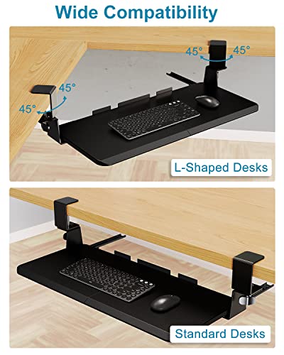 Woka 48" X 24" Standing Desk And 26.5" X 11.7" Black Keyboard Tray #TOP7