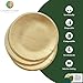 Charity Leaf Disposable Palm Leaf 5" Round Plates (50 pieces) Bamboo Like Serving Platters, Disposable Boards, Eco-Friendly Dinnerware For Weddings, Catering, Events 2