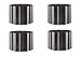 Produktbild Rasenkante 4er Set 36 m (4 x 9 m) x 10 cm  Flexible Raseneinfassung & Beetbegrenzung aus PET-Folie, anthrazit grau, Mähkante, Rasenumrandung, wetterfest, Made in Germany