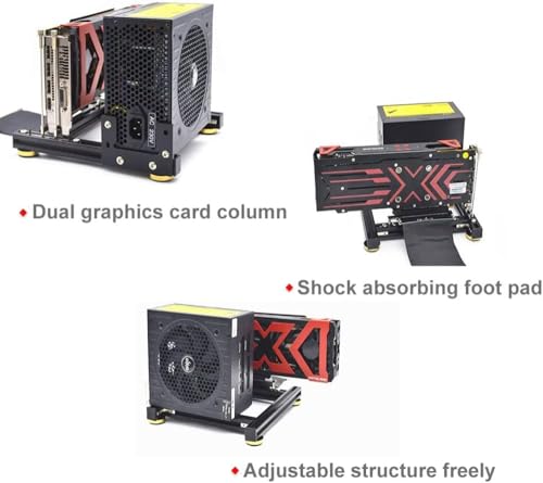 Soporte para Tarjeta Gráfica con Bracket y Cable PCI-E miniatura 4