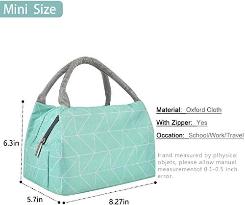 Cute Lunch Bag Insulated Lunch Tote Bag For Women Lunch Box For Teen Girls Cooler For Women Work, Green Plaid #TOP2