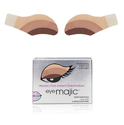 EYE MAJIC INSTANT EYESHADOW – INSTANT BEAUTY PROFFESIONAL MAKEUP IN 10 SECOND (5 Pair Pack, Matte 052 - Sahara)