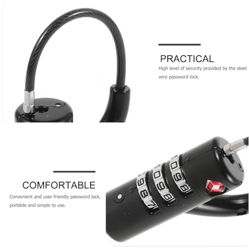 Candado TSA para equipaje con combinación de dígitos y cable de acero flexible 5