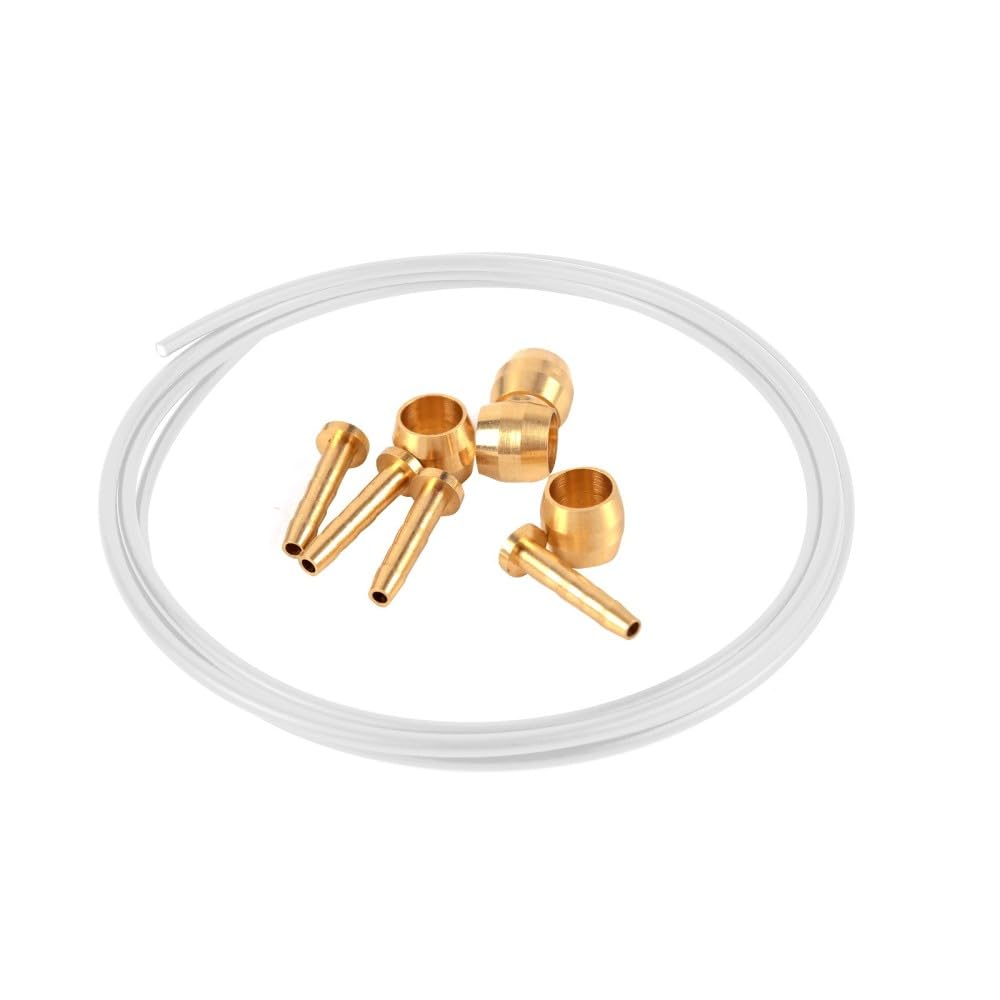 Set di Tubi Freno per Bici,5mm guaina cavi freno bici Kit Tubo Flessibile Freno Idraulico con Inserti Collegamento A 4 Olive per BH59 BH90 Riparazione Bici Mountain Strada