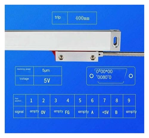 Sensor de displacement de regla electrónica con luz para torno y fresadora 2