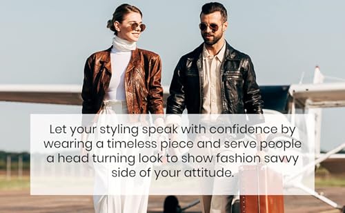 Men's Lambskin Leather Bomber Biker Jacket4