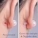 OwlkOrmy Comfort Impenetrable Soft Safety Earring Backs, TPE Medical Material (Same as Pacifier's), Bigger Size Fit with All Types of Earrings (50 pcs)