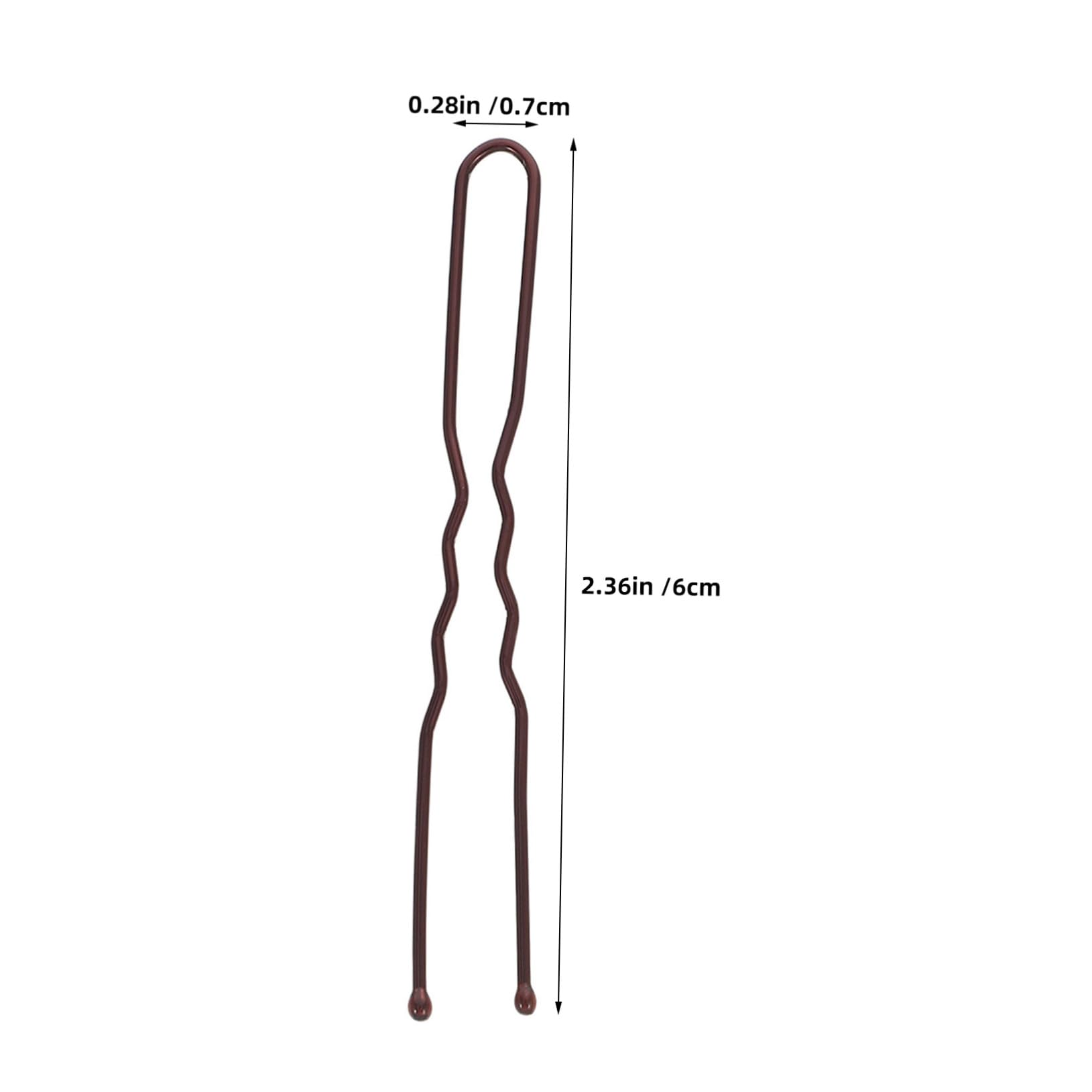 POPETPOP 600 pezzi Fermagli Capelli in Metallo Forma di U Forcine Ondulate Antiscivolo per Chignon con Scatola Portaoggetti Accessori per Acconciature Donna Uso Quotidiano e Feste