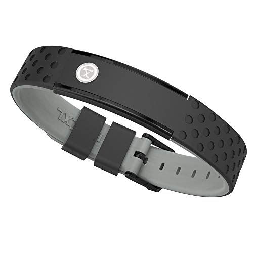 PROEXL® 9K Sports Golfers Magnetic Bracelet, Swim, Shower, Surf, Wear it Everyday (Black-Gray)