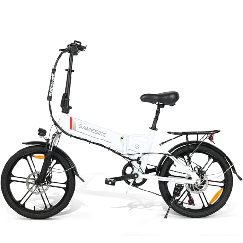 SAMEBIKE Bicicleta Eléctrica para Adultos, Bicicleta de Montaña de 26', EBike de Paseo con Batería Extraíble de 36V10Ah, Pantalla LCD, Doble Freno de Disco ebike
