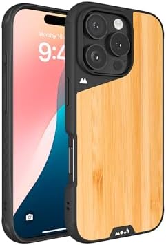 Mous for iPhone 16 Pro Max Case MagSafe Compatible - Limitless Bamboo - Shockproof