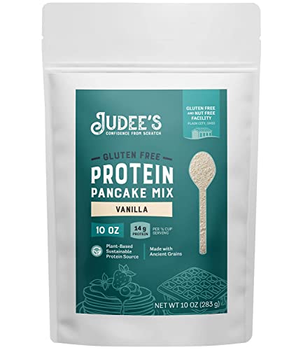 Judee's Gluten-Free Teff Vanilla Protein Pancake Mix 10 Oz - Sustainable Protein And Keto-Friendly - Plant Based And Nut-Free - Made With Ancient Grains #TOP11