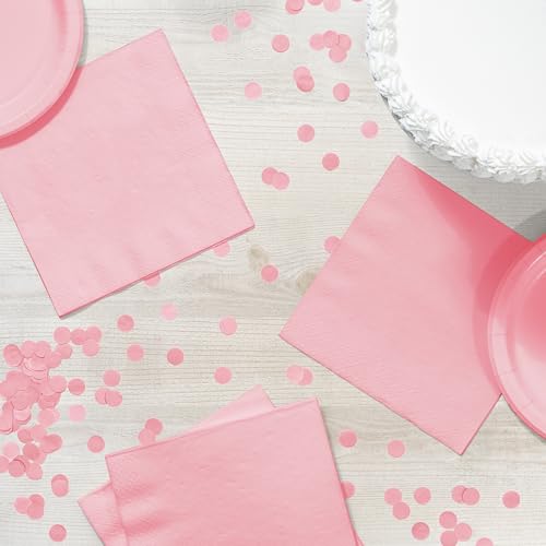 Creative Converting Party Tableware 2-Ply Luncheon Napkin, Party Supplies, One Size, Classic Pink, 50 (139190135) by Creative Converting - Image 4