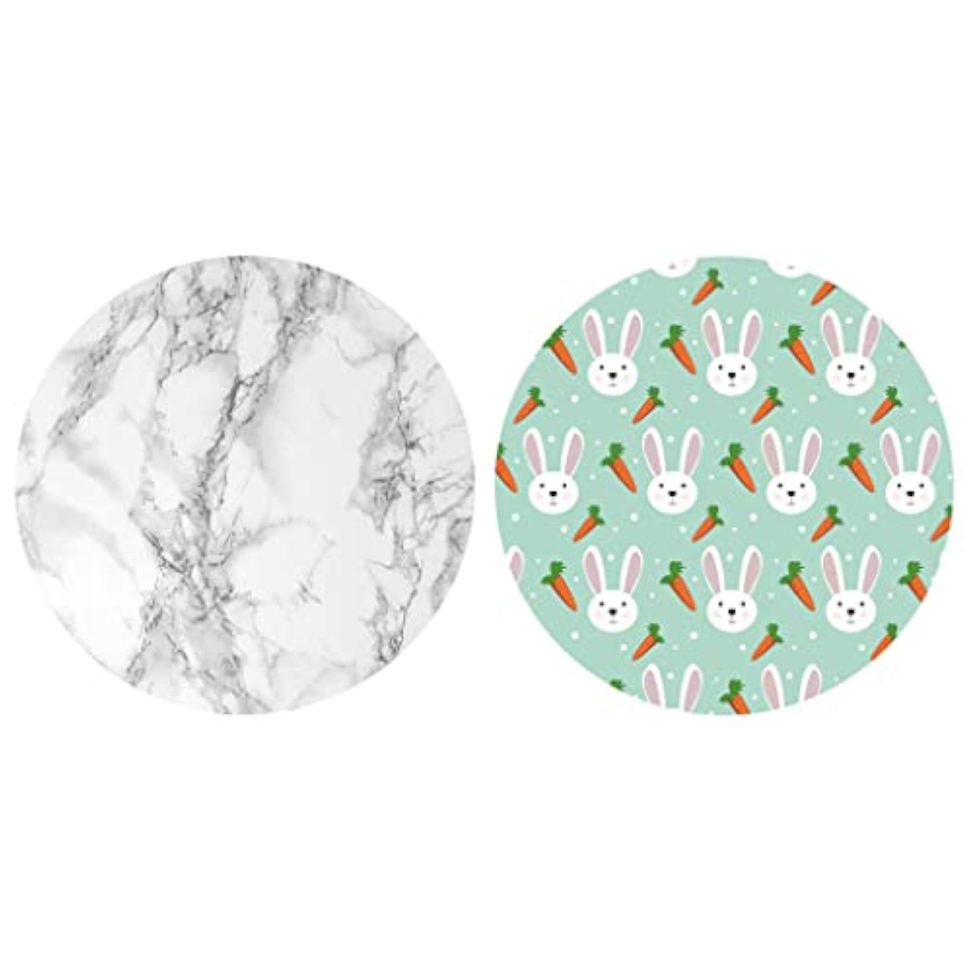 2Pcs Waterproof Non-Slip Round Table Cover, 120cm 48"