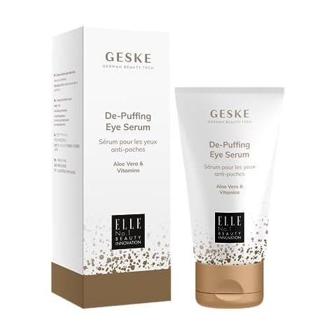 GESKE De-Puffing Eye Serum | For Dark Circles & Swollen Eyes | with Aloe Vera | Hydrating & Moisturizing | Smooths the Eye Area | Vegan | No Animal Testing | Complements GESKE SmartAppGuided™ Devices Cover