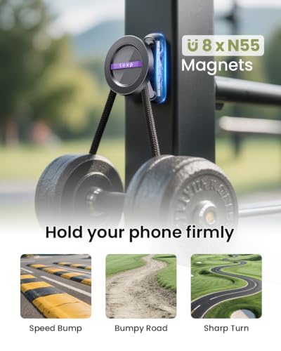 LOXP 360° Rotating MagSafe-Compatible Magnetic Golf Cart Phone Mount - image 5