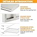 Sidasu 36x12 Inch Folding Concession Shelf, Stainless Steel Food Shelf Stand Serving for Concession Serving Window Food Truck, Kitchen, Counter