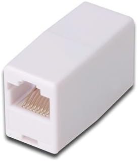 Digitus 08308 Telephone Coupler 2 Connectors Rj45, 8P8C Female/Female, White