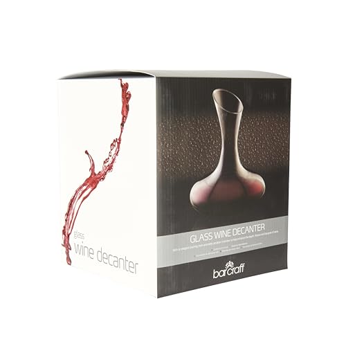 Foto von BarCraft Luxus Wein Dekanter Set in Geschenkbox, Glas, Transparent, 1,5 Liter, 12 x 17 x 22 cm