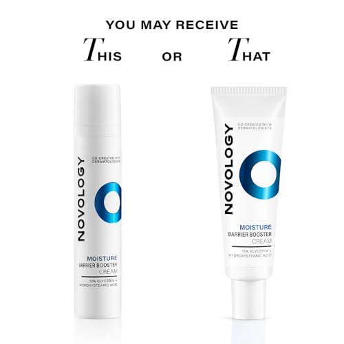 Image of NOVOLOGY Moisture Barrier Booster Cream, Face Moisturiser, 50G, for 100 hours of Hydration, with Glycerin and Hydroxystearic Acid, Non-Comedogenic and Hypoallergenic, for Dry and Sensitive Skin