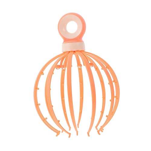 HAMPPLIES masajeador portátil masajeando garra de masaje de cabeza herramienta para masajear el cuero cabelludo accesorios de masaje herramienta relajante del cuero cabelludo páginas Naranja