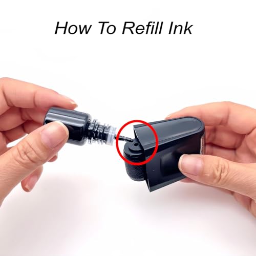 JZK Data Defender Adressblocker Vertraulicher Rollenstempel mit Tintennachfüllungen, Identitätsdiebstahlschutz Rollenstempel, ID Protector Security Ink Stamp Roller für Privatsphäre Schutz