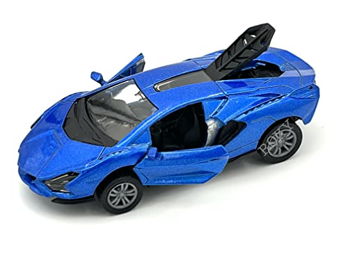 Metal Toy Car Lambo Sian with Openable Doors Trunk, High Speed Car with Pull Back, Dual Tone Sports Car for Kids. (Size 1:32). (Blue) (B0C2Z8G73T) Amazon Price History, Amazon Price Tracker