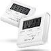 Digital Kitchen Timer (2 Pack), Fosmon Digital Display Kitchen Timer Cooking Baking Count Down Up Clock - Big Digits, Loud Alarm, Magnetic Backing, Foldable Stand, Hanging Loop