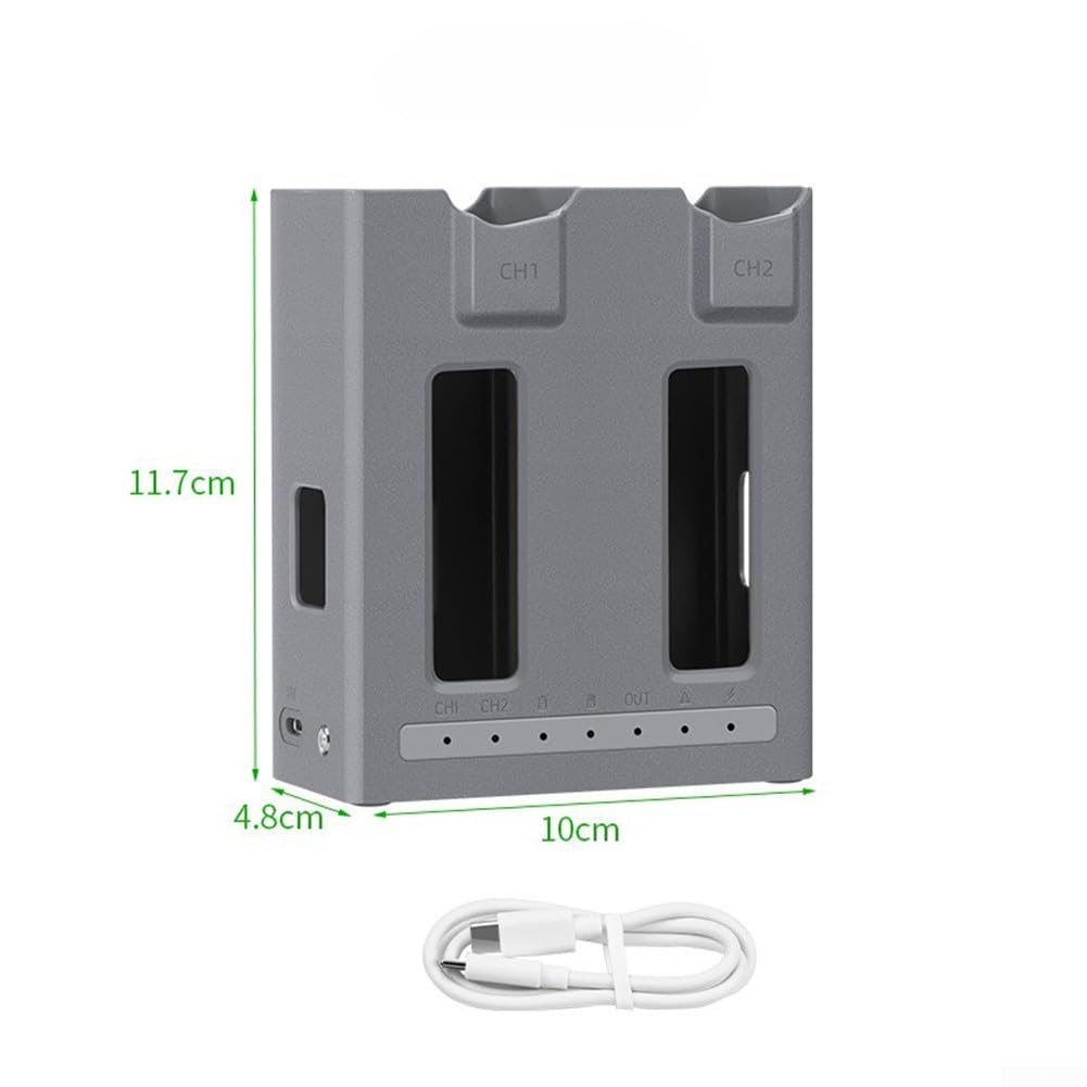 Hub de carga doble ABS para Mavic 4 Pro Compacto ABS Dual Cargadora para