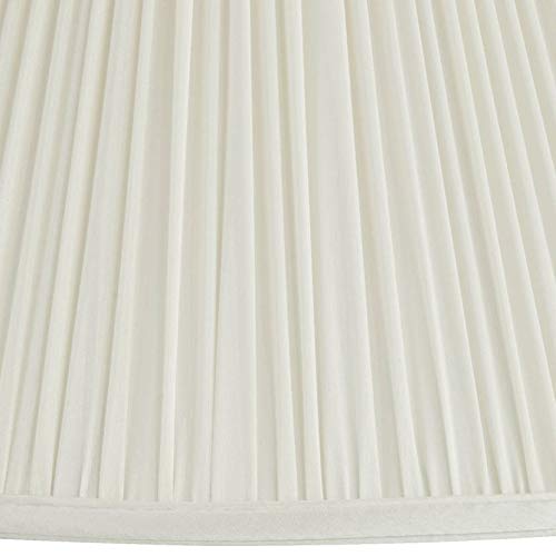 Beige Mushroom Pleated Medium Empire Lamp Shade 7" Top X 16" Bottom X 12" Slant X 11.25" High (Spider) Replacement With Harp And Finial - Springcrest #TOP1